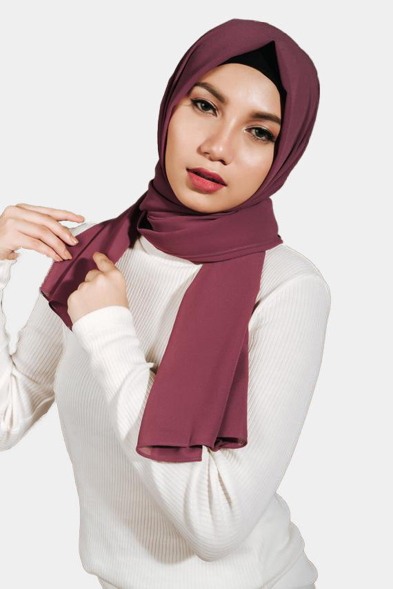 Premium Chiffon Hijab - Velvet