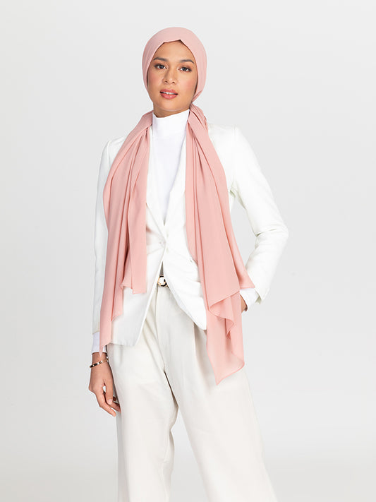 Premium Chiffon Hijab - Sepia