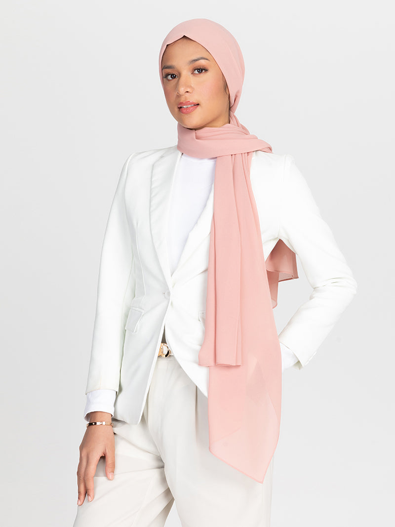Premium Chiffon Hijab - Sepia