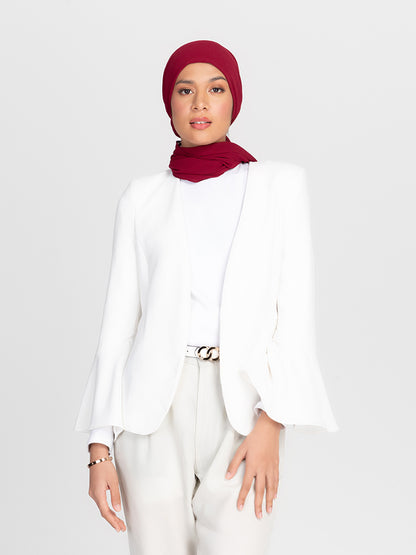 Premium Chiffon Hijab - Ruby